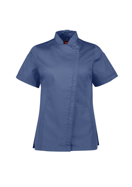 BIZ COLLECTION Womens Alfresco Short Sleeve Chef Jacket CH330LS Clearance