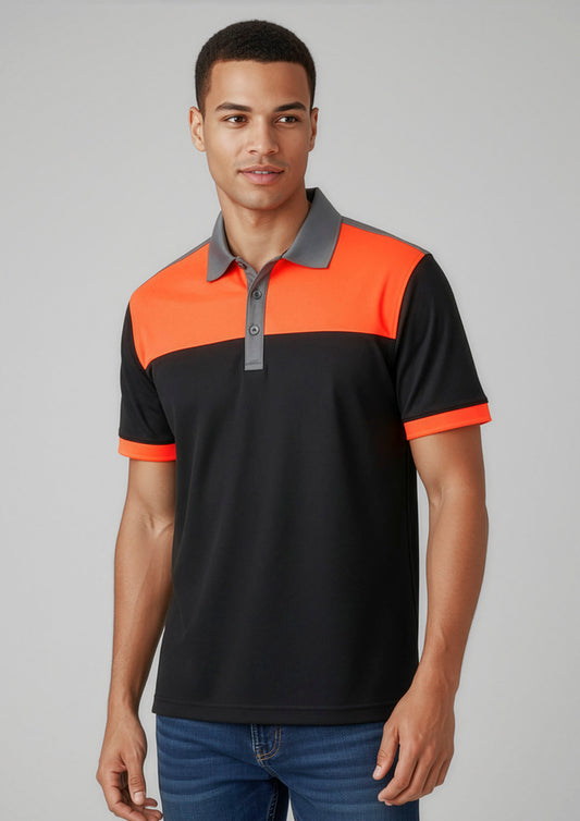 BIZ COLLECTION Mens Charger Short Sleeve Polo P500MS
