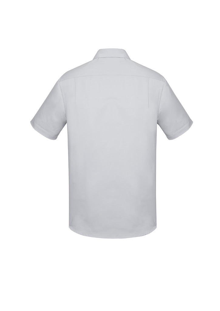 BIZ CORPORATES Mens Charlie Classic Fit Short Sleeve Shirt RS968MS Clearance