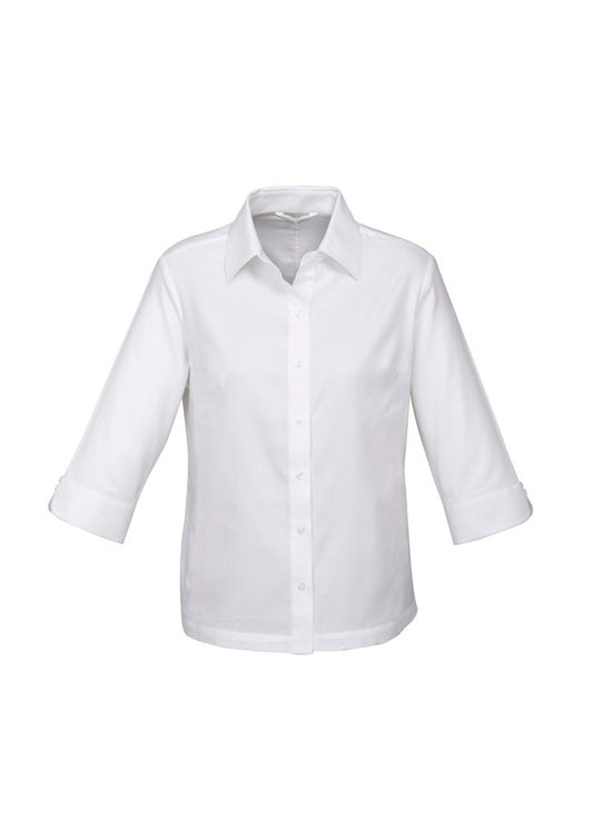 BIZ COLLECTION Womens Luxe 3/4 Sleeve Shirt S10221 Clearance