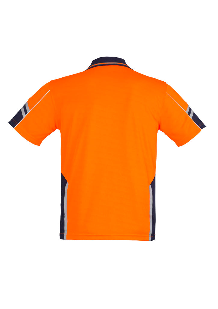 SYZMIK Mens Hi Vis Squad Short Sleeve Polo ZH237