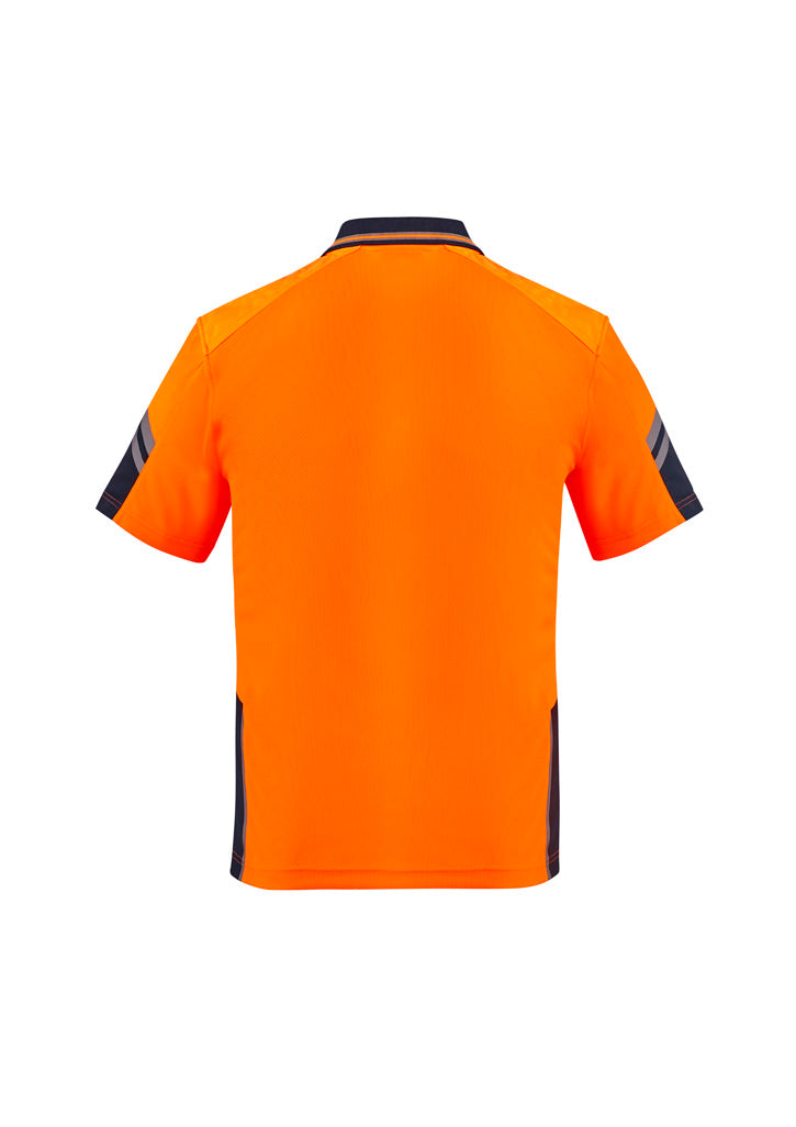 SYZMIK Mens Hi Vis Reinforced Squad Short Sleeve Polo ZH465