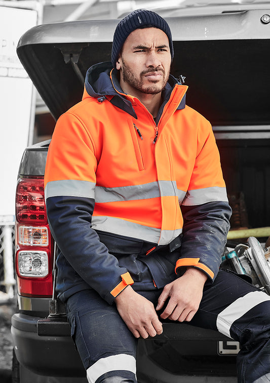 SYZMIK Unisex Hi Vis Antarctic Softshell Jacket ZJ553