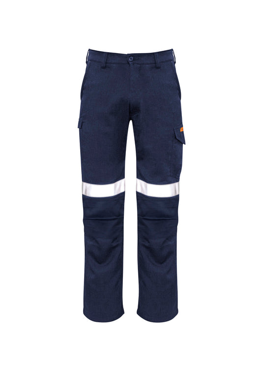 SYZMIK Mens Orange Flame Taped Cargo Pant (Regular) ZP521