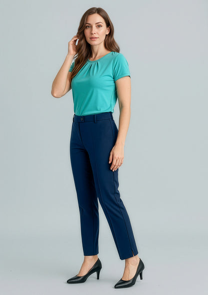 BIZ CORPORATES Womens Cool Stretch Slim Leg Pant 10117