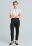 BIZ CORPORATES Womens Cool Stretch Bandless Slim Leg Pant 10121