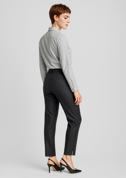 BIZ CORPORATES Womens Comfort Wool Stretch Slim Leg Pant 14017