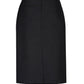 BIZ CORPORATES Womens Comfort Wool Stretch Relaxed Fit Lined Skirt 24011