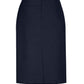 BIZ CORPORATES Womens Comfort Wool Stretch Relaxed Fit Lined Skirt 24011