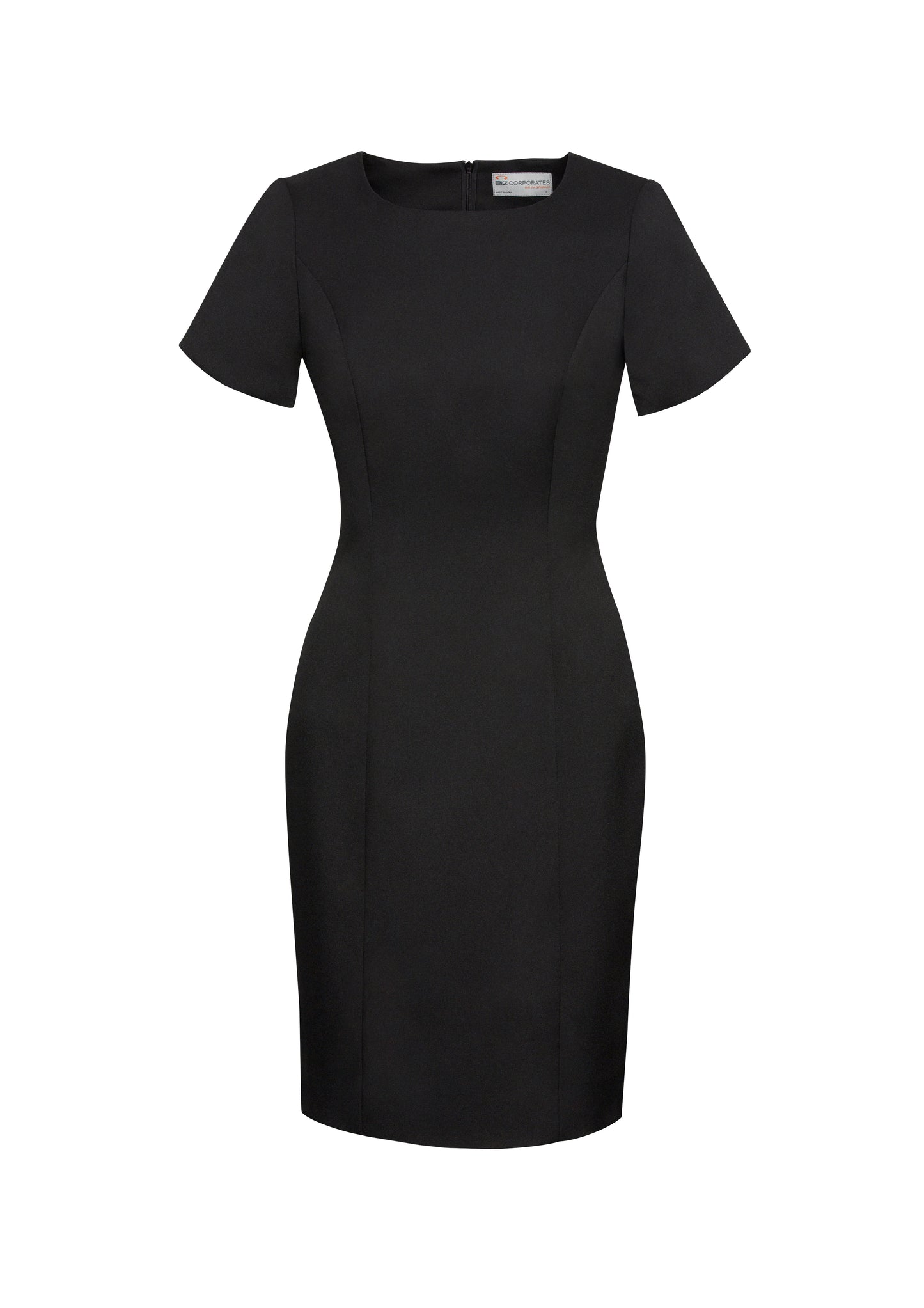 BIZ CORPORATES Womens Cool Stretch Short Sleeve Shift Dress 30112