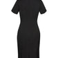 BIZ CORPORATES Womens Cool Stretch Short Sleeve Shift Dress 30112