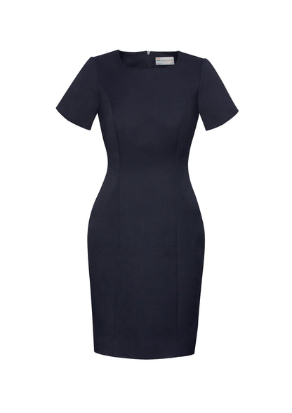 BIZ CORPORATES Womens Cool Stretch Short Sleeve Shift Dress 30112