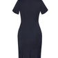 BIZ CORPORATES Womens Cool Stretch Short Sleeve Shift Dress 30112