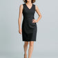 BIZ CORPORATES Womens Cool Stretch Sleeveless V-Neck Dress 30121