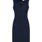 BIZ CORPORATES Womens Comfort Wool Stretch Sleeveless V-Neck Dress 34021