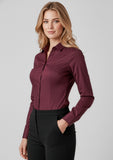 BIZ CORPORATES Womens Hudson Long Sleeve Shirt 40310