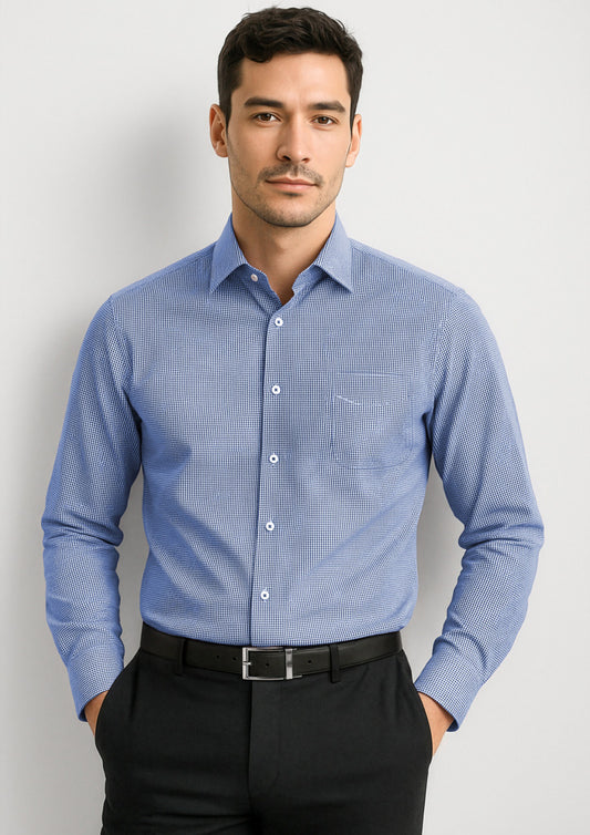 BIZ CORPORATES Mens Newport Long Sleeve Shirt 42520