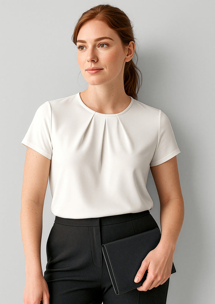 BIZ CORPORATES Womens Blaise Short Sleeve Top 44412