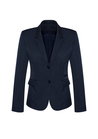 BIZ CORPORATES Womens Comfort Wool Stretch 2 Button Mid Length Jacket 64019