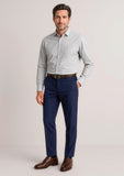 BIZ CORPORATES Mens Siena Slim Fit Flat Front Pant (Stout) 70716S