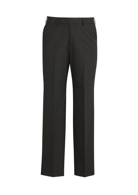 BIZ CORPORATES Mens Comfort Wool Stretch Flat Front Pant 74012 Clearance