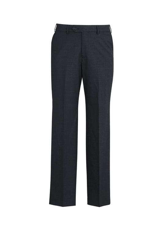 BIZ CORPORATES Mens Comfort Wool Stretch Adjustable Waist Pant 74014