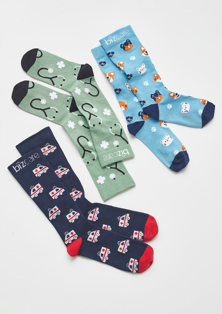 BIZ CARE Unisex Happy Feet Comfort Socks CCS149U
