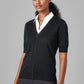 BIZ CARE Womens Zip Front Short Sleeve Knit Cardigan CK962LC