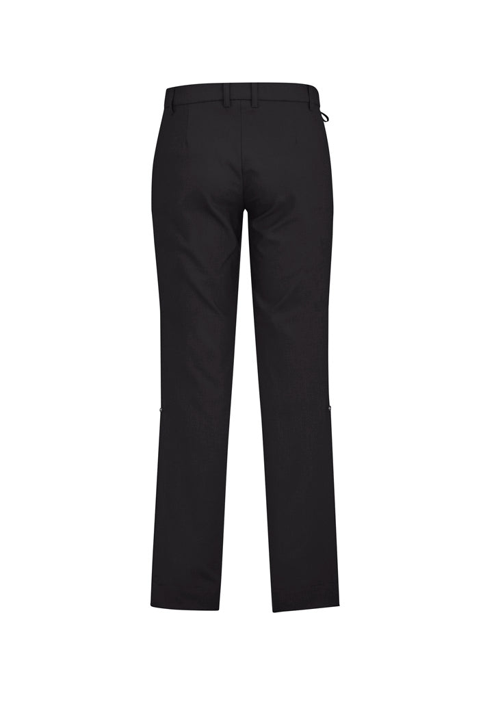 BIZ CARE Mens Comfort Waist Flat Front Pant CL958ML