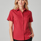 BIZ CARE Womens Florence Plain Short Sleeve Shirt CS947LS