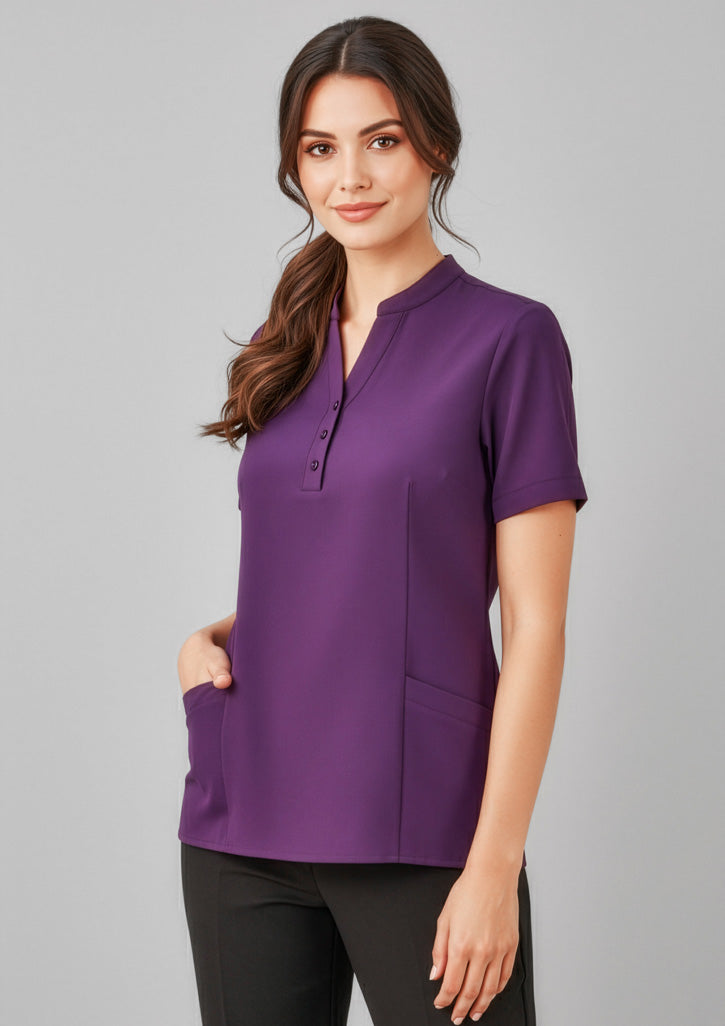 BIZ CARE Womens Florence Plain Tunic CS949LS