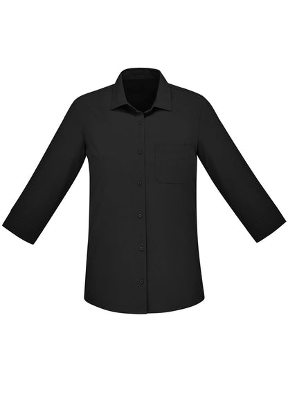 BIZ CARE Womens Florence Plain 3/4 Sleeve Shirt CS951LT Clearance