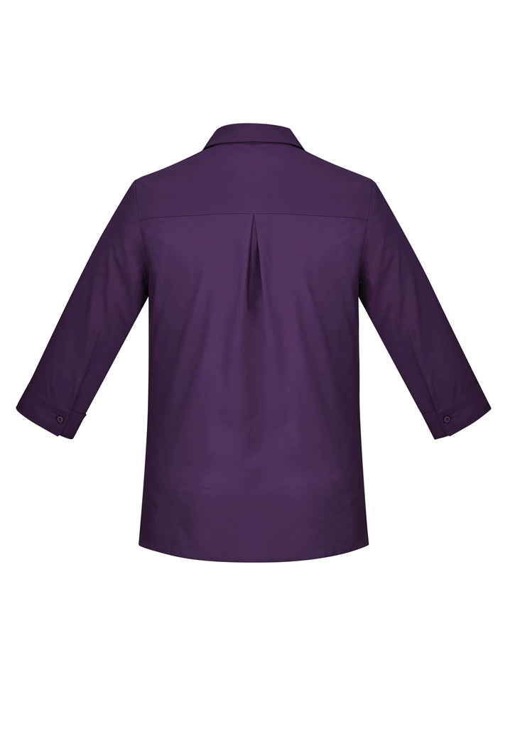 BIZ CARE Womens Florence Plain 3/4 Sleeve Shirt CS951LT Clearance