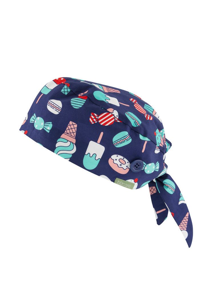 BIZ CARE Unisex Printed Scrub Cap CSC245U