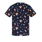 BIZ CARE Mens Printed Space Party Scrub Top CST148MS Clearance