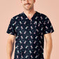 BIZ CARE Mens Easter V-Neck Short Sleeve Scrub Top CST152MS