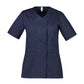 BIZ CARE Womens Parks Zip Front Crossover Scrub Top CST240LS