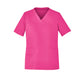BIZ CARE Unisex Pink V-Neck Scrub Top CST250US