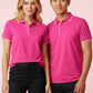 BIZ CARE Mens Pink Short Sleeve Polo CST313MS
