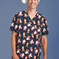 BIZ CARE Mens Christmas Short Sleeve V-neck Scrub CST446MS