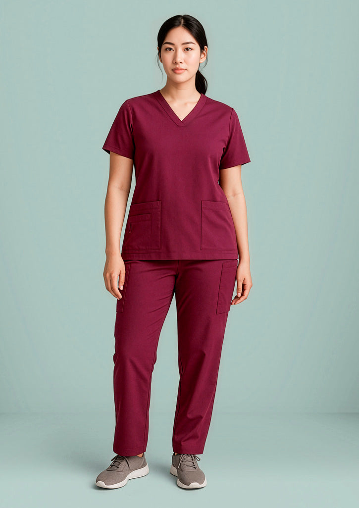 BIZ CARE Womens Avery V-Neck Scrub Top CST941LS