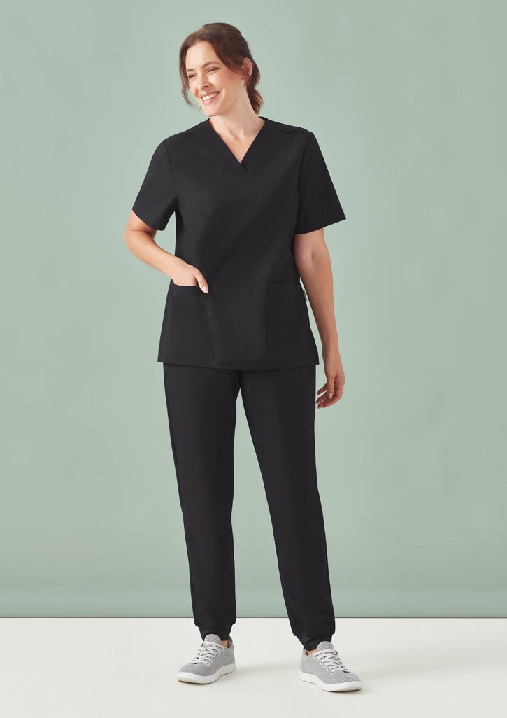 BIZ CARE Womens Pulse V-Neck Scrub Top CU543LS