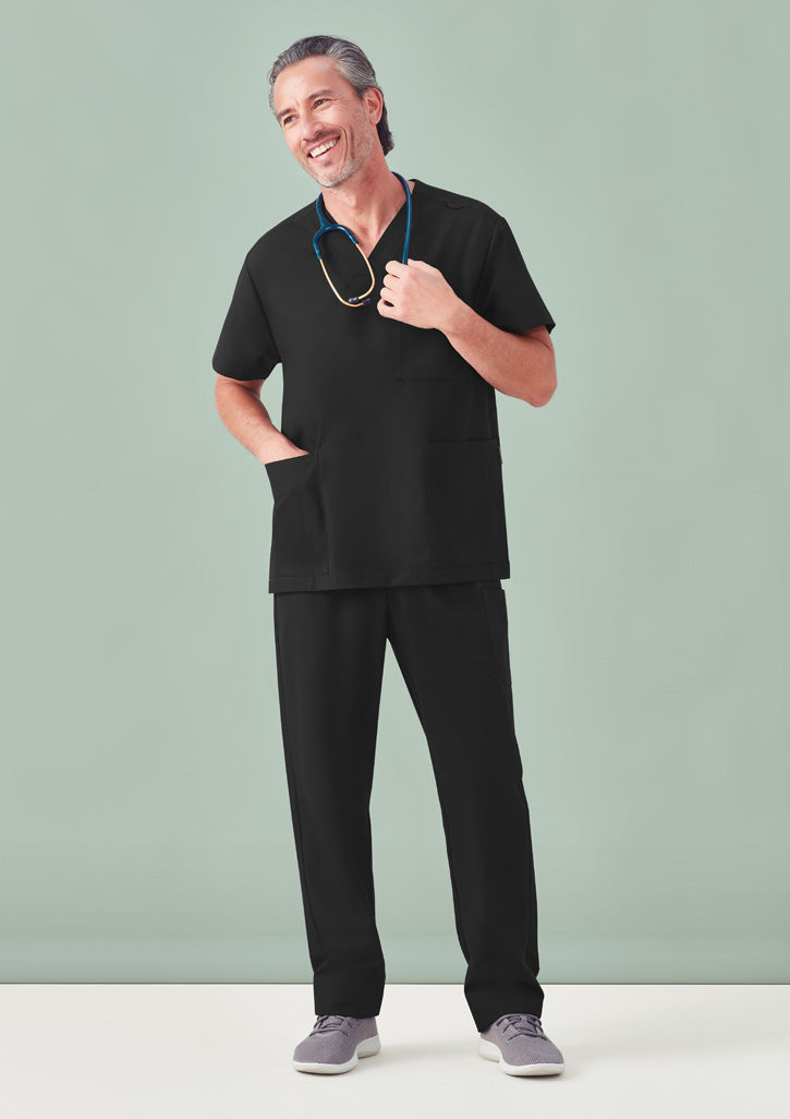BIZ CARE Unisex Pulse V-Neck Scrub Top CU544US
