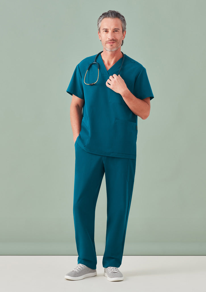 BIZ CARE Unisex Pulse V-Neck Scrub Top CU544US