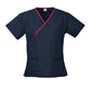 BIZ COLLECTION Womens Contrast Scrub Top H10722