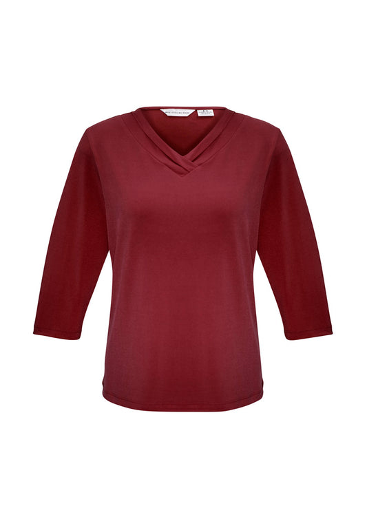 BIZ COLLECTION Womens Lana 3/4 Sleeve Top K819LT Clearance
