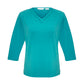 BIZ COLLECTION Womens Lana 3/4 Sleeve Top K819LT Clearance