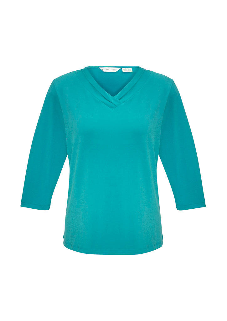 BIZ COLLECTION Womens Lana 3/4 Sleeve Top K819LT Clearance