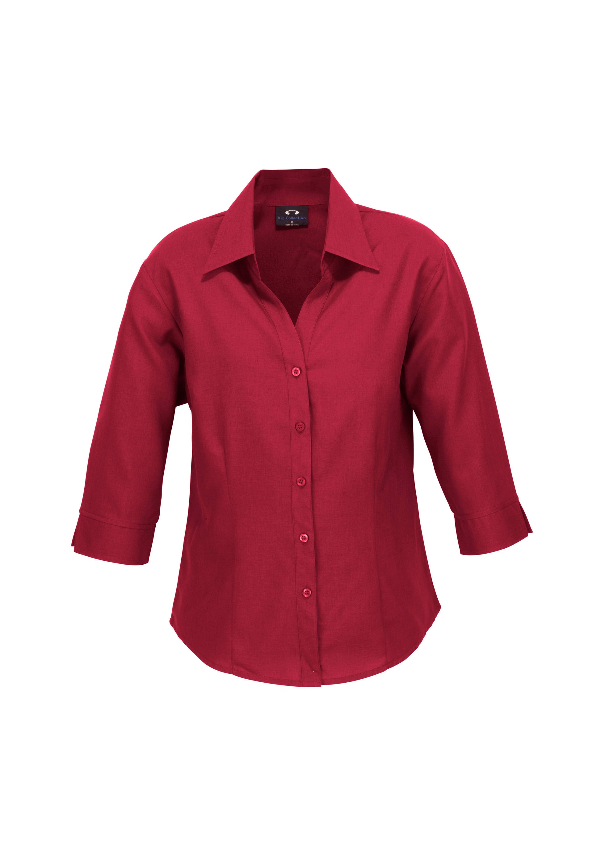 BIZ COLLECTION Womens Oasis 3/4 Sleeve Shirt LB3600