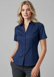 BIZ COLLECTION Womens Metro Short Sleeve Shirt LB7301